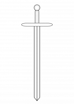 Clipart - sword line art