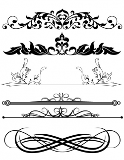 Design Clipart Mix, Frames Scroll Divider, Digital Download ...