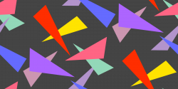 Clipart - triangle seamless pattern-BG black