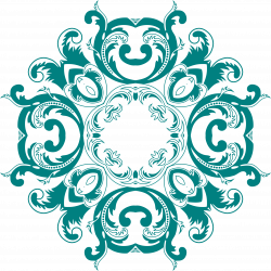 Clipart - Vintage Floral Style Design 6