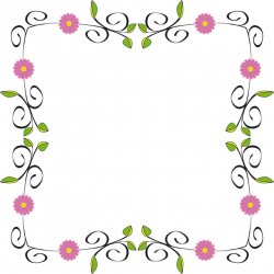 Flower Border Designs#4751090 - Shop of Clipart Library