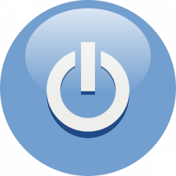 Blue Power Button PNG, SVG Clip art for Web - Download Clip Art, PNG ...