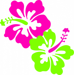 Hibiscus Pink Lime Green Clip Art at Clker.com - vector clip art ...
