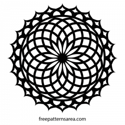 Free Geometric Lotus Mandala Ornament Vector | Pinterest ...