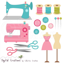 33+ Free Sewing Clip Art | ClipartLook