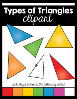 Types of Triangles Clip Art