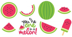 Watermelon Cut Files + Clip Art - Freebie Friday - Hey ...