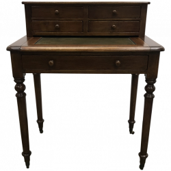 Cute Walnut Writing Desk 22 Traditional Neoclassical Style Front ...