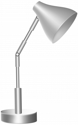 Silver Desk Lamp PNG Clip Art - Best WEB Clipart