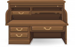 Clipart - Roll top desk from Glitch