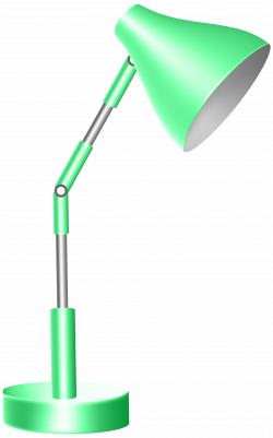 Green Desk Lamp PNG Clip Art - Best WEB Clipart