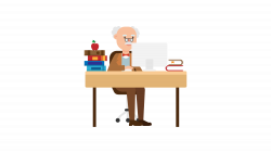File:Professor Working at his Desk Cartoon.svg - Wikimedia Commons