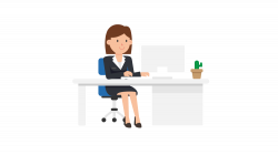 File:Corporate Woman Working at her Desk.svg - Wikimedia Commons