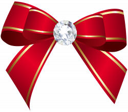 Red Bow with Diamond PNG Clip Art Image | Gallery Yopriceville ...