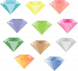 Clipart - SIMPLE DIAMONDS