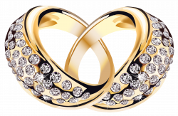 Gold Rings with Diamonds PNG Clipart Picture | Gallery Yopriceville ...
