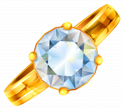 Gold Ring with Diamond PNG Clipart | Gallery Yopriceville - High ...