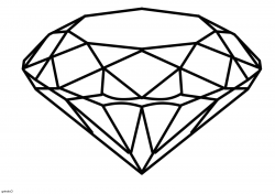 Diamond Coloring Pages | Coloring Page in 2019 | Diamond ...