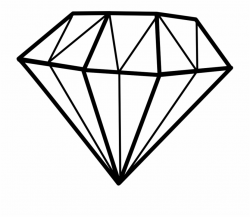 Gems Clipart Diamond Outline - Diamond Clipart {#753207 ...
