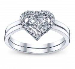 Heart and Bow Diamond Engagement Rings png #45295 - Free Icons and ...
