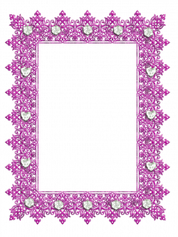 Pink Transparent Frame with Diamonds | Gallery Yopriceville - High ...
