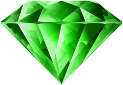 Green Diamond Transparent PNG Clip Art Image | Gallery Yopriceville ...