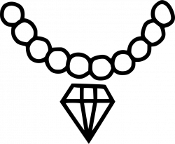 Party Wear Necklace Jewel Diamond Pearl Jewellery Svg Png Icon Free ...