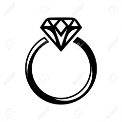 Wedding diamond ring clipart great free clipart silhouette ...
