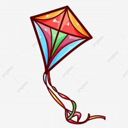 Square Kite Illustration Diamond Kite Hand Drawn Kite Color ...