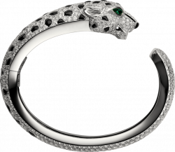 CRH6007517 - Panthère de Cartier bracelet - Platinum, emeralds, onyx ...