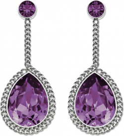Purple Diamond Earrings PNG Image - PurePNG | Free transparent CC0 ...