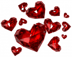 Diamond Hearts PNG Clipart | Gallery Yopriceville - High-Quality ...
