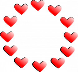 Shaded Hearts Clip Art at Clker.com - vector clip art online ...