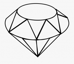 Diamond Gemstone Crystal - Diamond Sketch #1416457 - Free ...