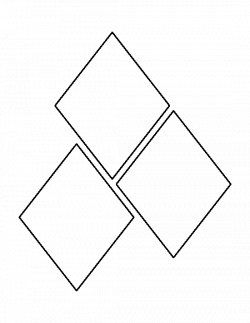 5 inch diamond pattern. Use the printable outline for crafts ...
