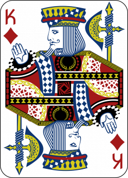 Public Domain Clip Art Image | King of Diamonds (lastDINO) | ID ...