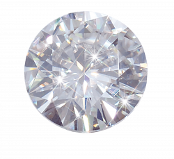 Round White Diamond transparent PNG - StickPNG