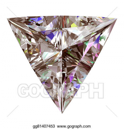 Clipart - Diamond triangle. Stock Illustration gg81407453 ...