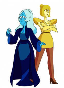 SU - Blue and Yellow Diamond redesigned by Theetis on DeviantArt