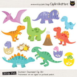 Dinosaur Clipart Dinosaur Clip Art T Rex Clipart Baby ...