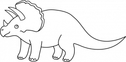 28+ Collection of Dinosaur Clipart Black And White | High quality ...