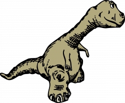 Clipart - dinosaur sideview