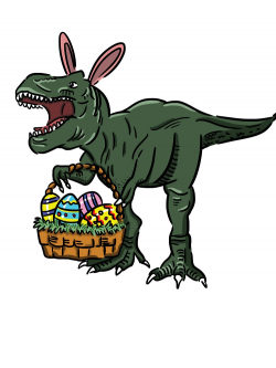 Easter t-shirt dinosaur in bunny ears. Easter egg basket / Easter T-Shirt |  Happy Family Easter Tee Gift Idea. | Baby One-Piece