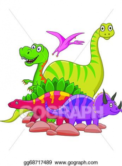 EPS Vector - Dinosaur cartoon. Stock Clipart Illustration ...