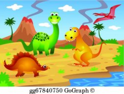 Dinosaurs Clip Art - Royalty Free - GoGraph