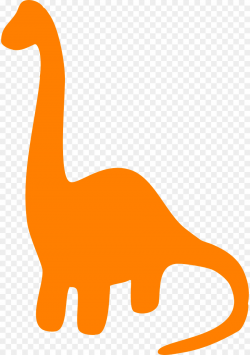 Cat Silhouette clipart - Dinosaur, Silhouette, Orange ...