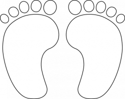 baby feet outline best photos of printable feet template free ...