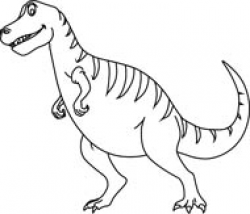 Free Black and White Dinosaurs Outline Clipart - Clip Art ...