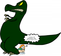 Rachel and Dinosaur by EggHeadCheesyBird on DeviantArt