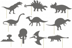 Stegosaurus Dinosaur Silhouette Tyrannosaurus - Shadow Dinosaurs ...